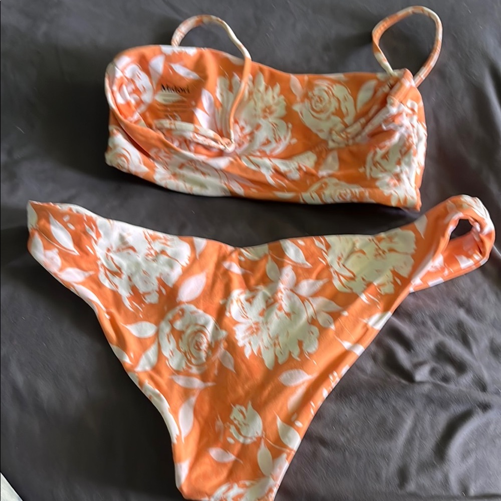 Midori Orange Floral Bikini Set - Picture 6 of 6